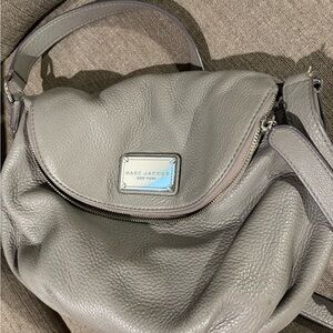 Marc Jacobs Gray Leather Shoulder Bag